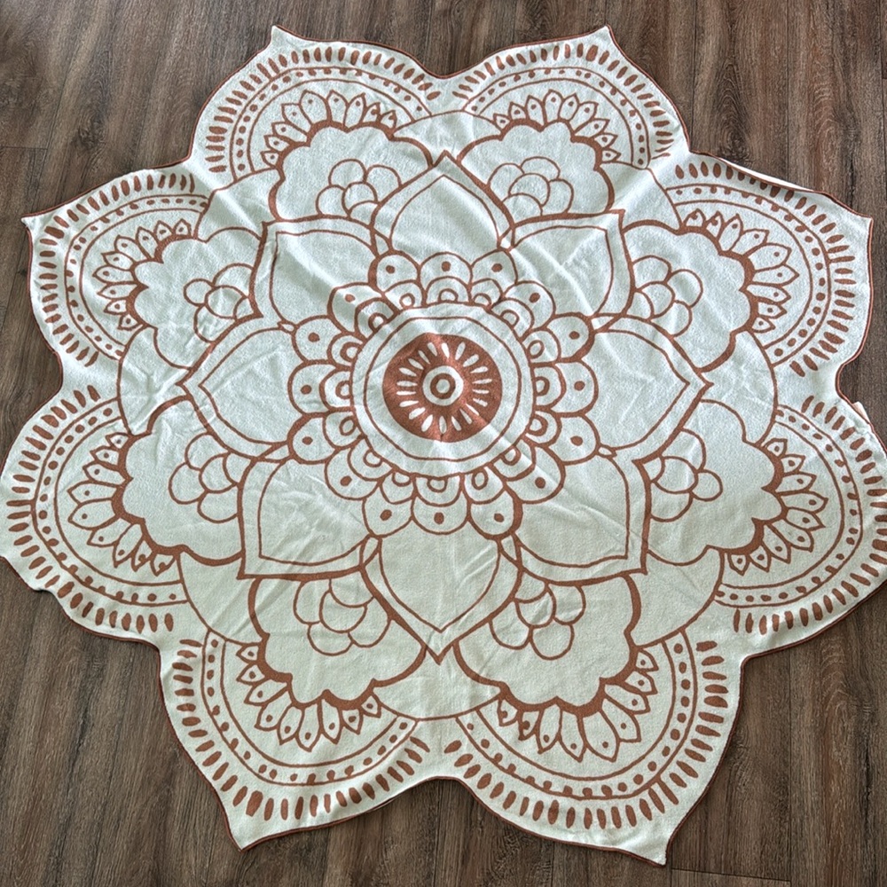 Boho Style Flower Towel